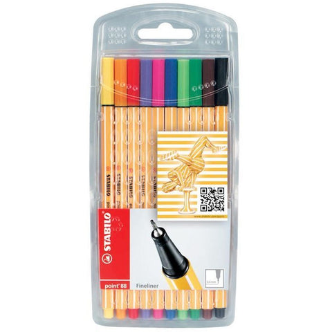 Pen Pack - 10 Assorted Colours